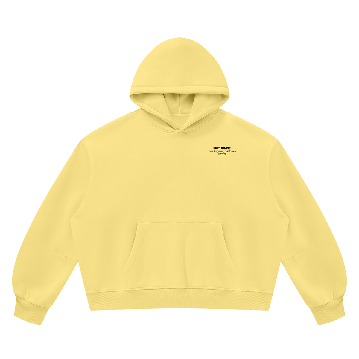 Unisex Vintage Wash Boxy Fleece Hoodie
