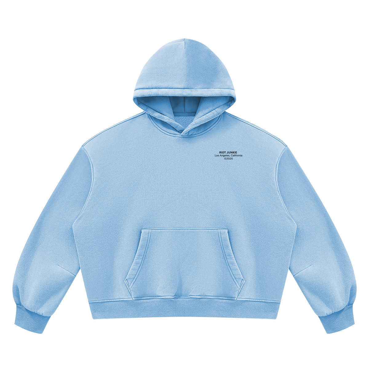 Unisex Vintage Wash Boxy Fleece Hoodie