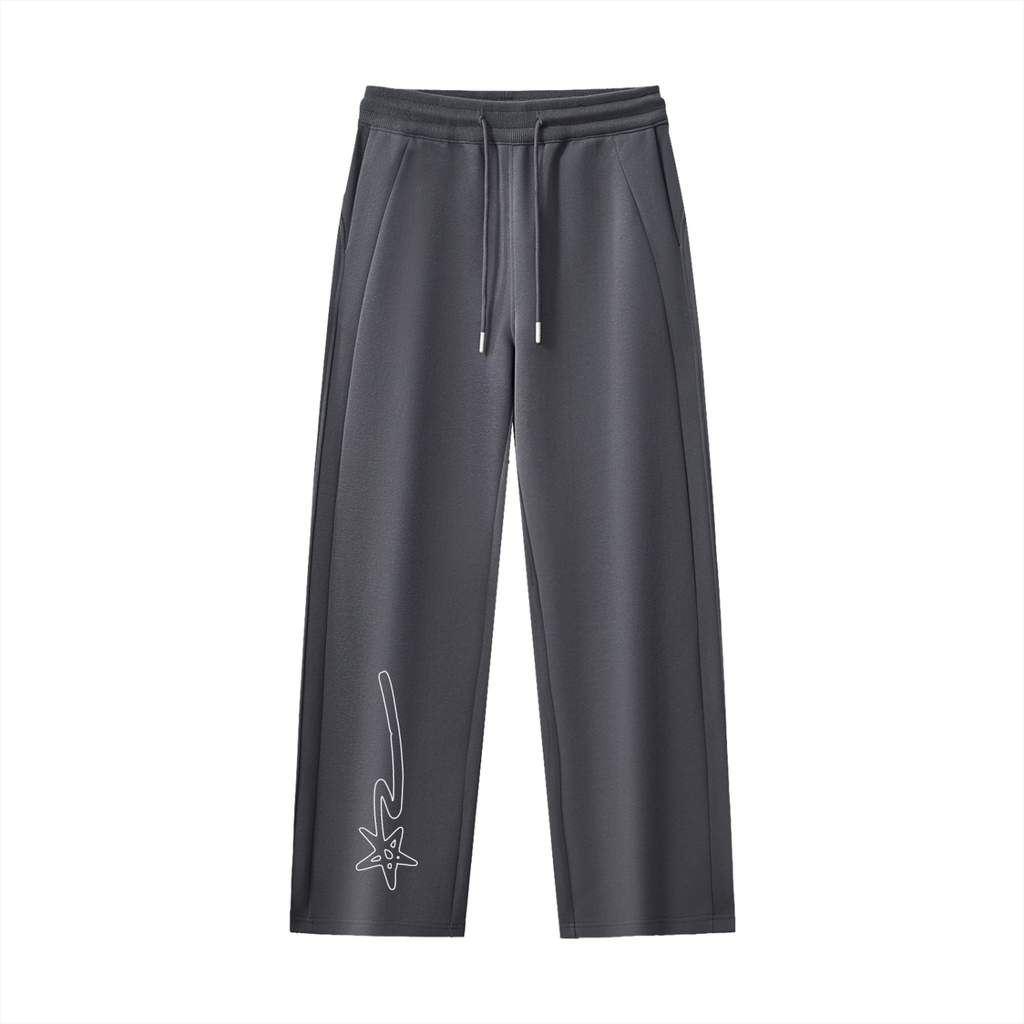 Essential Drawstring Straight-Leg Sweatpants