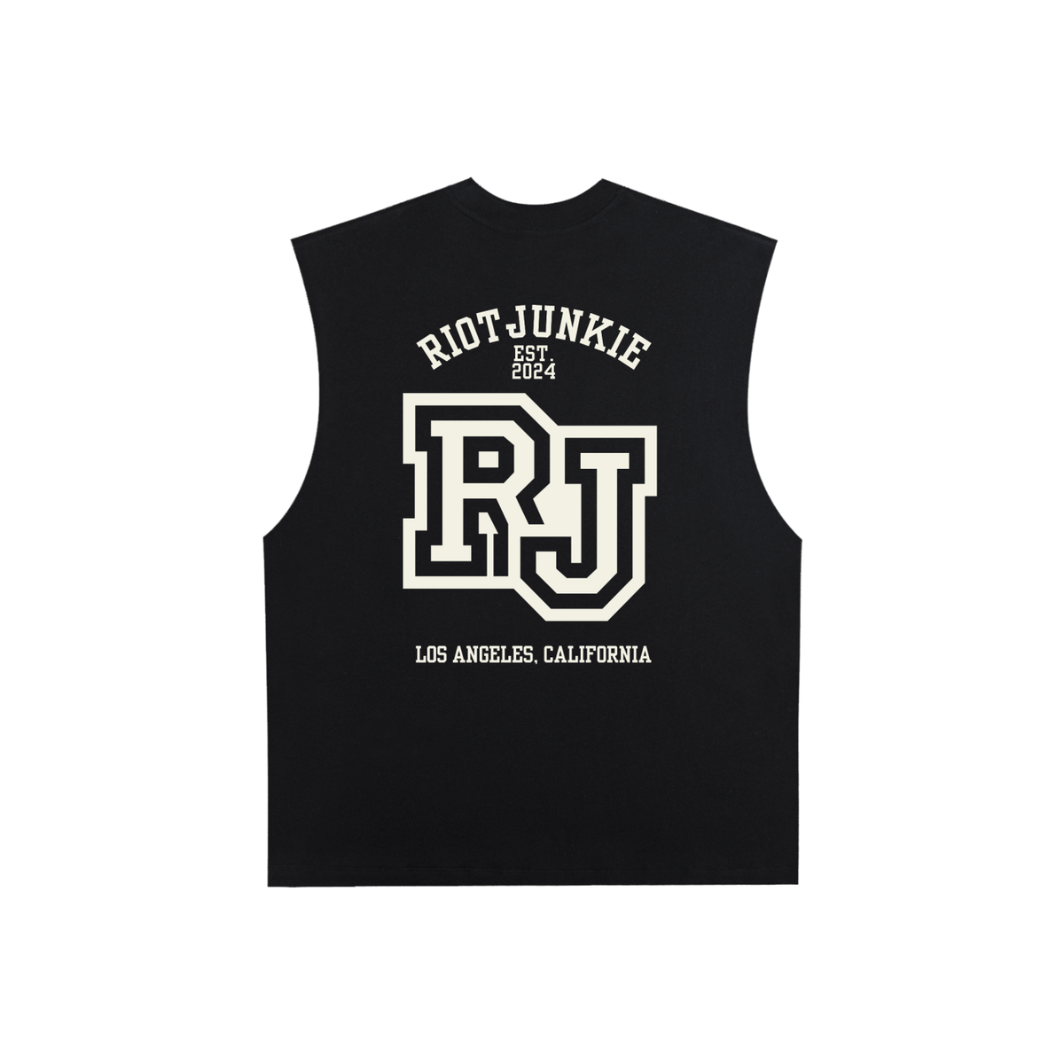 Raw Edge Cotton Tank Top