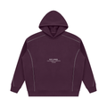 Unisex Oversized Piping Fleece Hoodie