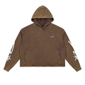 Vintage Washed Frayed-Hem Hoodie