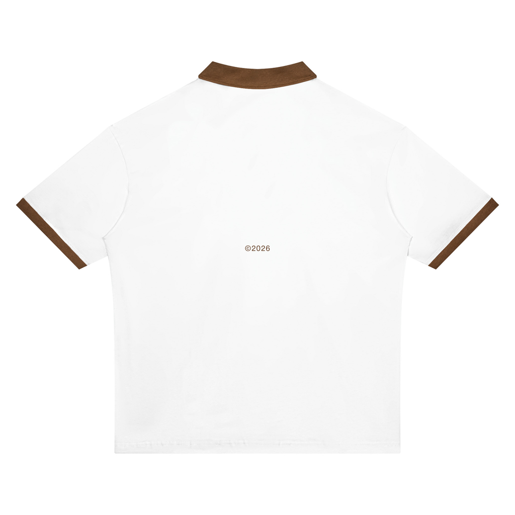 Unisex Color Block Polo Shirt