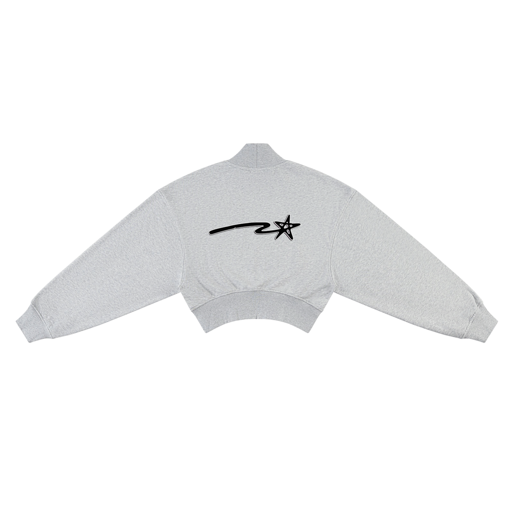 Women's Crop Mock Neck Sweatshirt