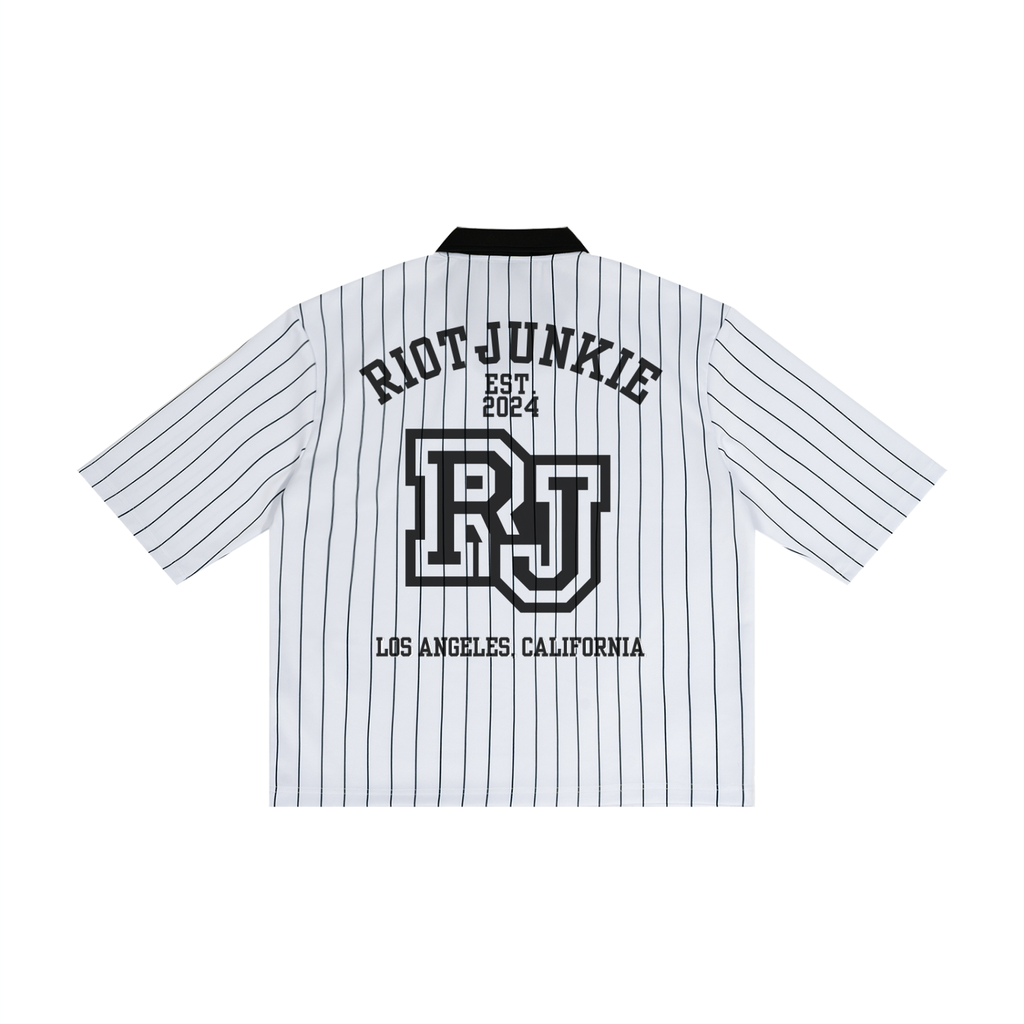 Unisex Pinstripe Collared Soccer Jersey