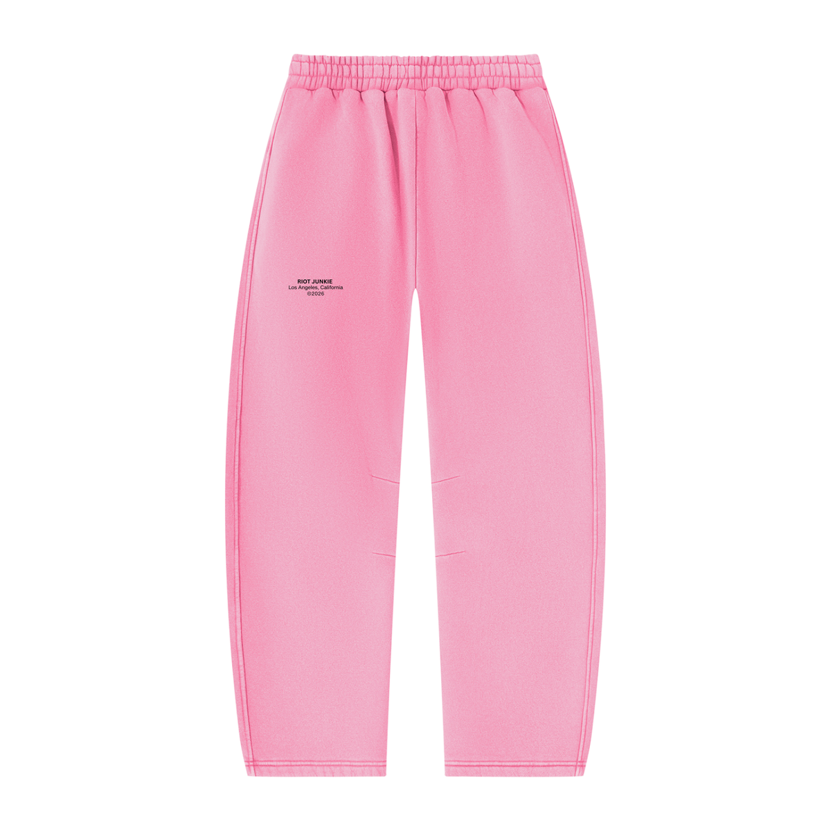 Unisex Vintage Wash Barrel Leg Fleece Sweatpants