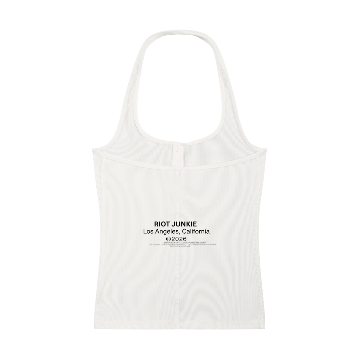 Women's Ribbed Henley Tank Top