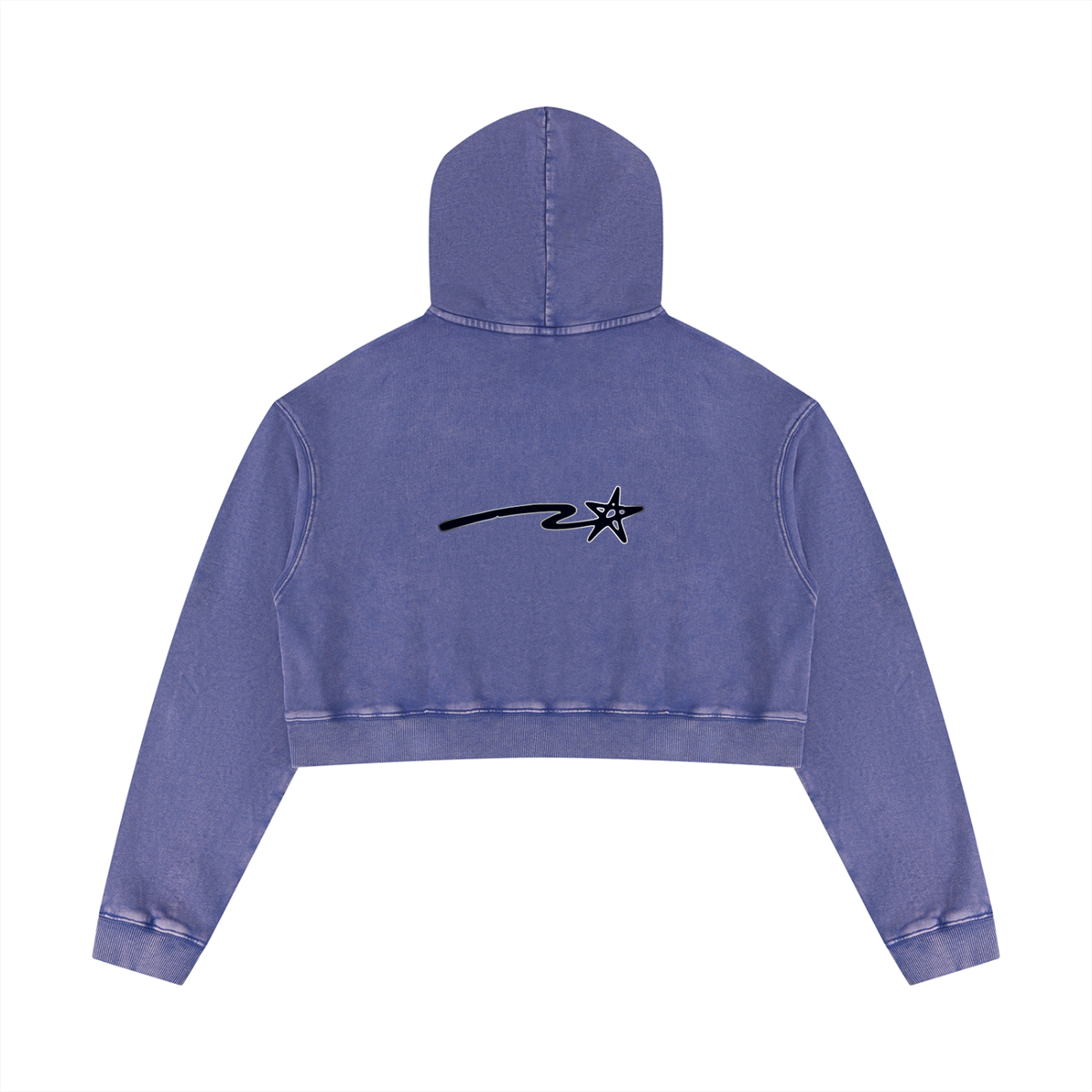 Women’s Mineral Washed Crop Hoodie