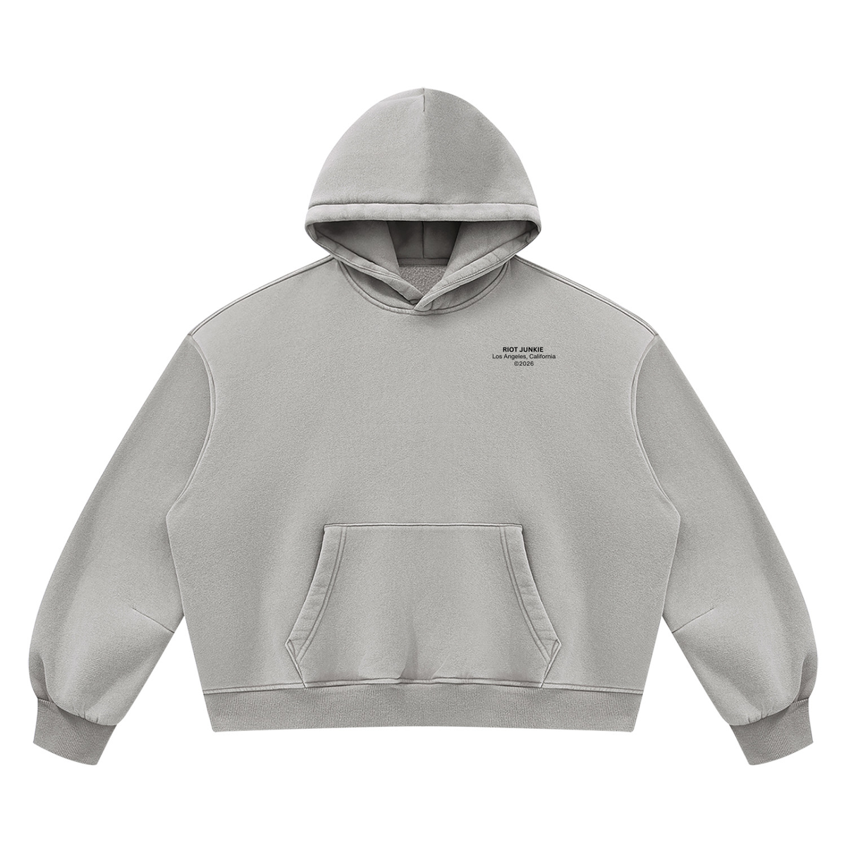 Unisex Vintage Wash Boxy Fleece Hoodie