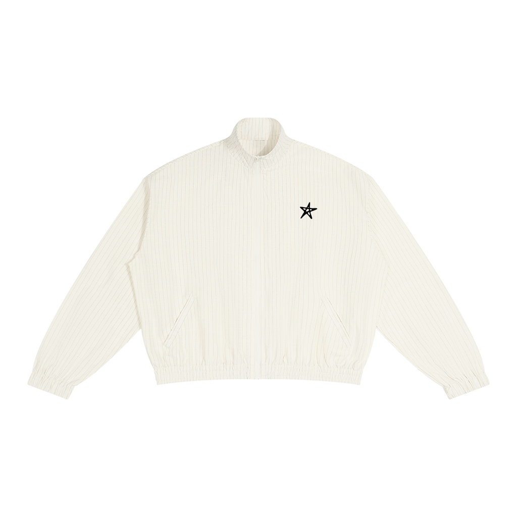 Unisex Striped Full-Zip Track Jacket