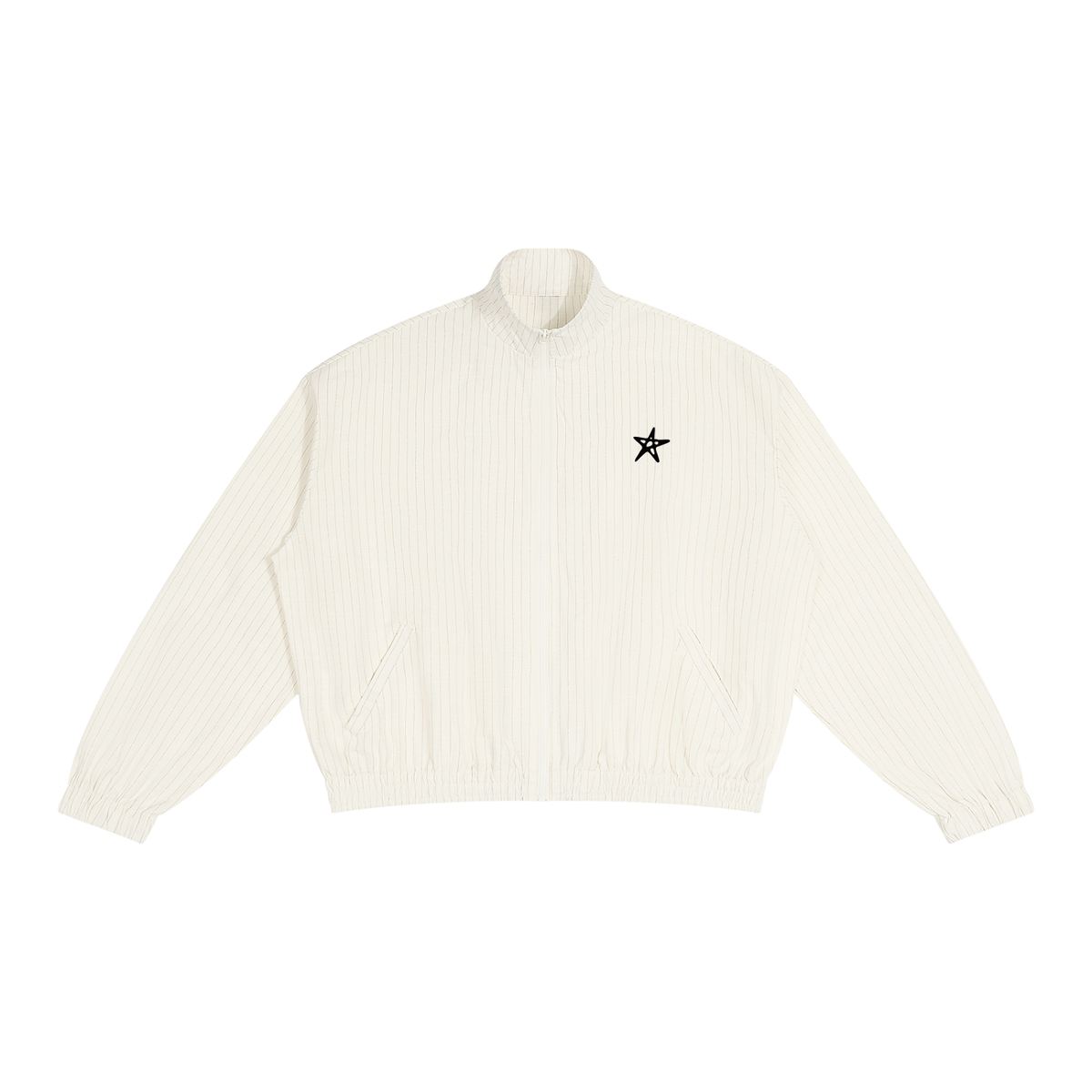 Unisex Striped Full-Zip Track Jacket