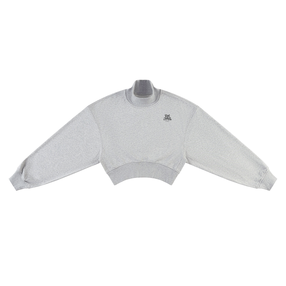 Women's Crop Mock Neck Sweatshirt