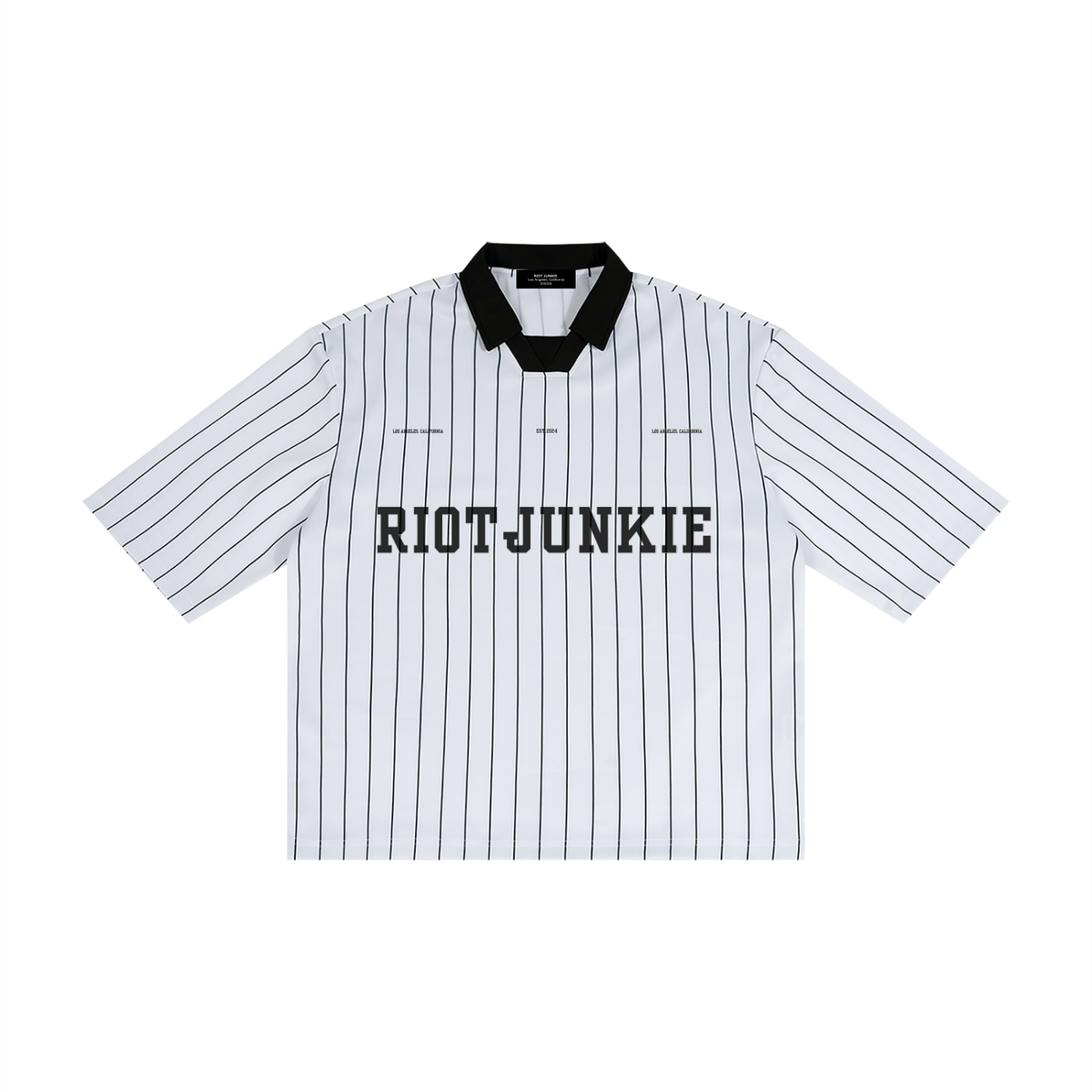 Unisex Pinstripe Collared Soccer Jersey