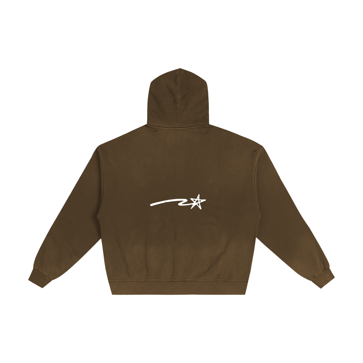 Hand-Frayed Sunfade Zip Hoodie