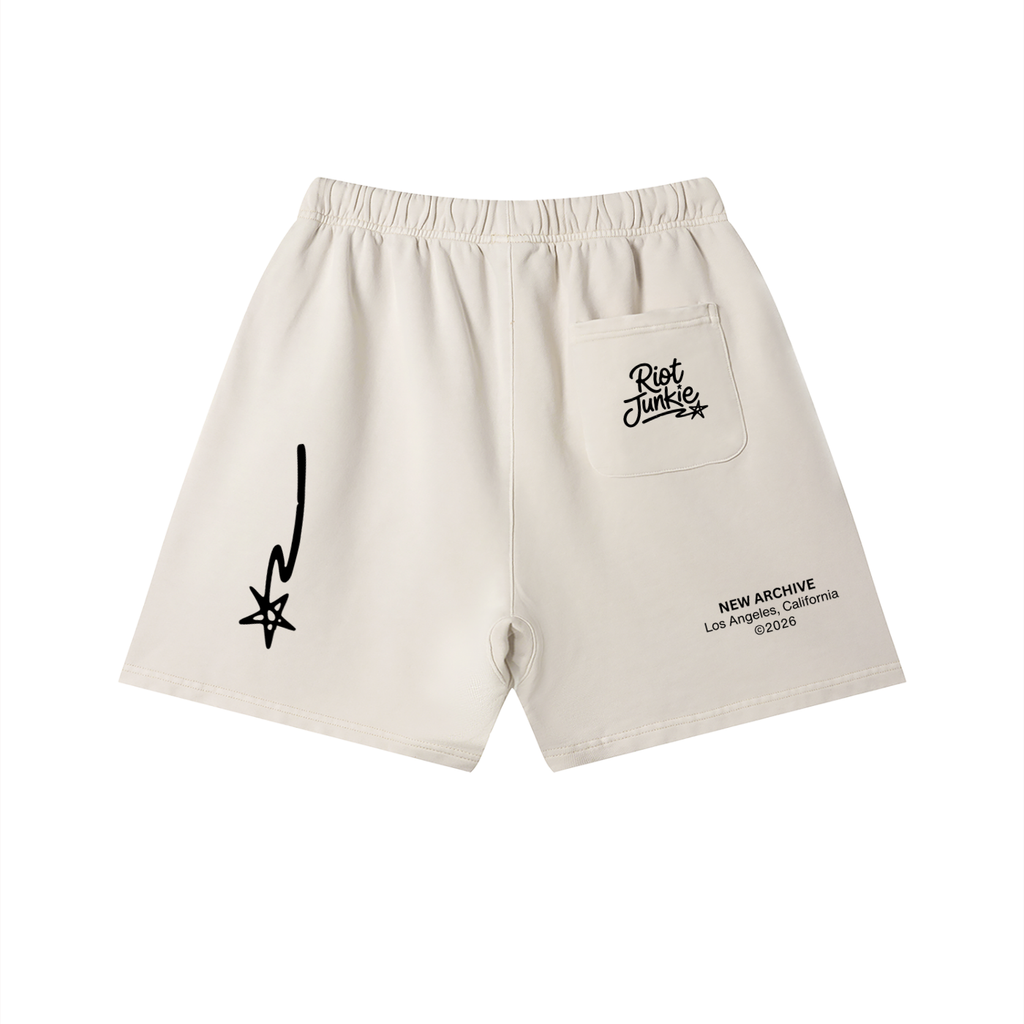 Unisex Vintage Wash Cotton Shorts