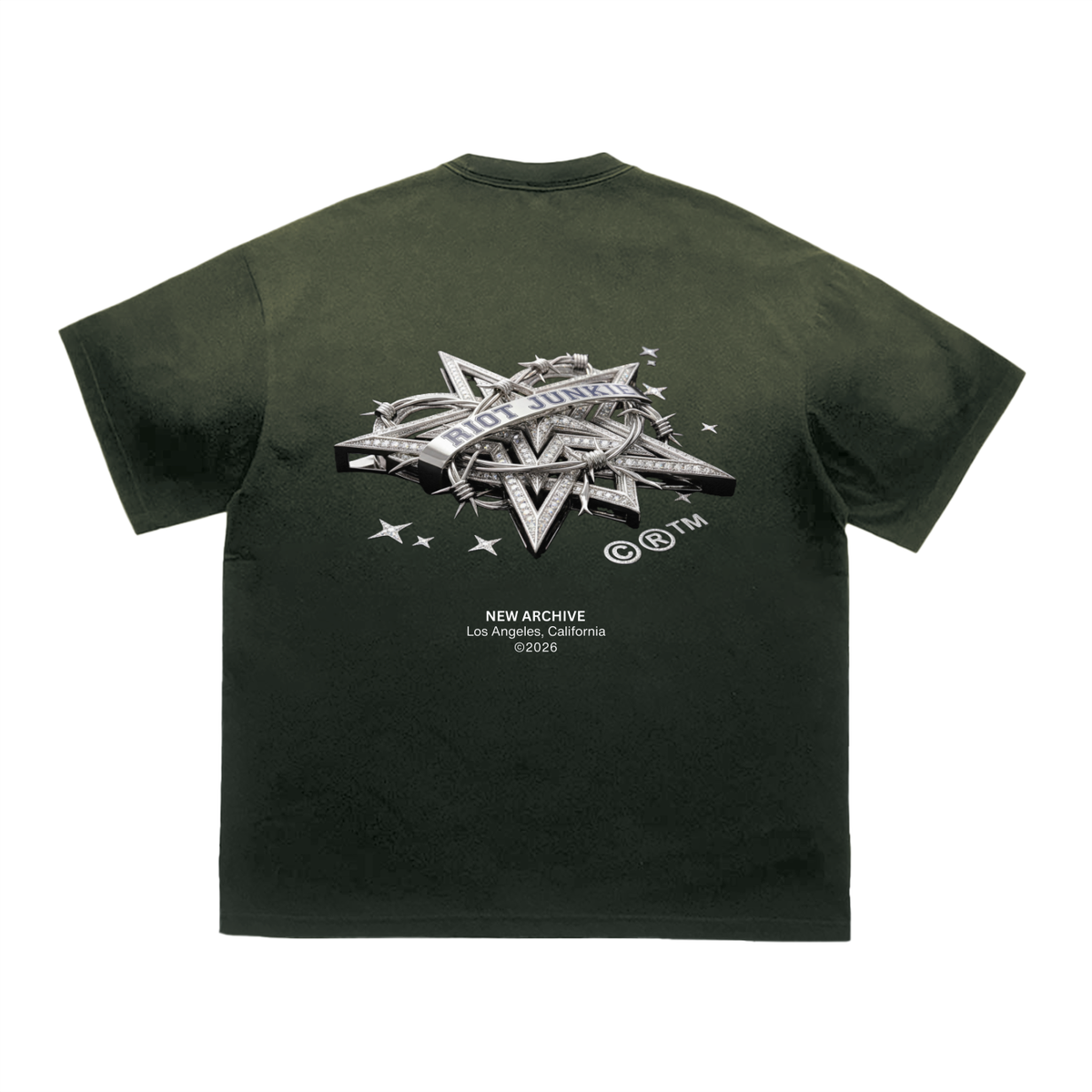 Tiger Stripe Gradient Washed T-Shirt
