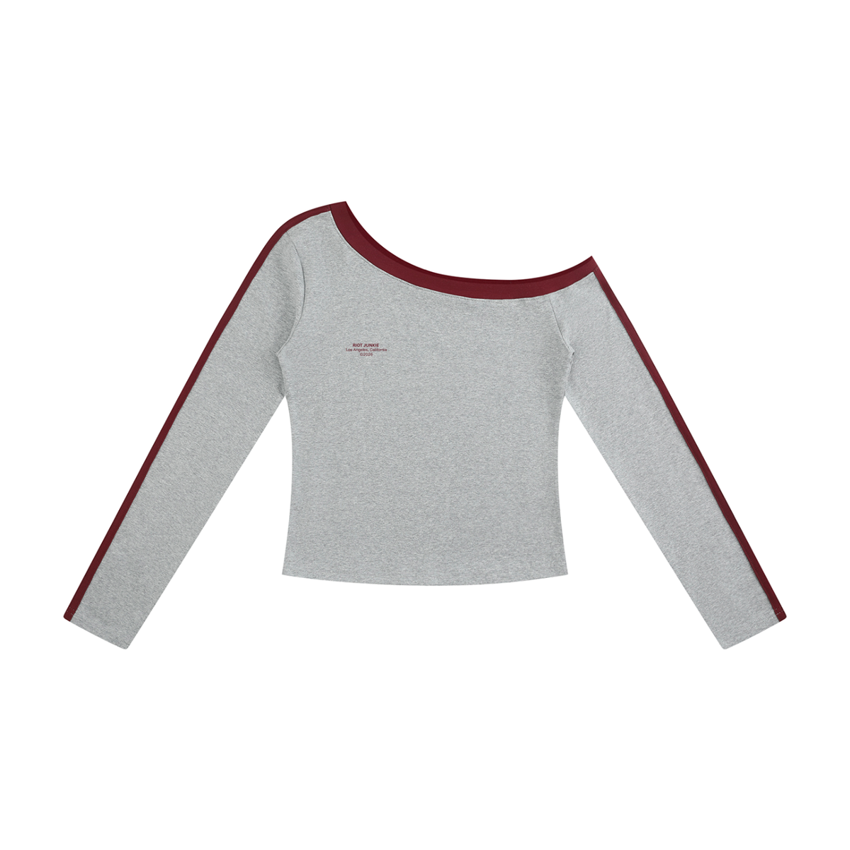 Women’s Color Block Off-the-Shoulder T-Shirt