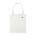 Women's Ribbed Henley Tank Top