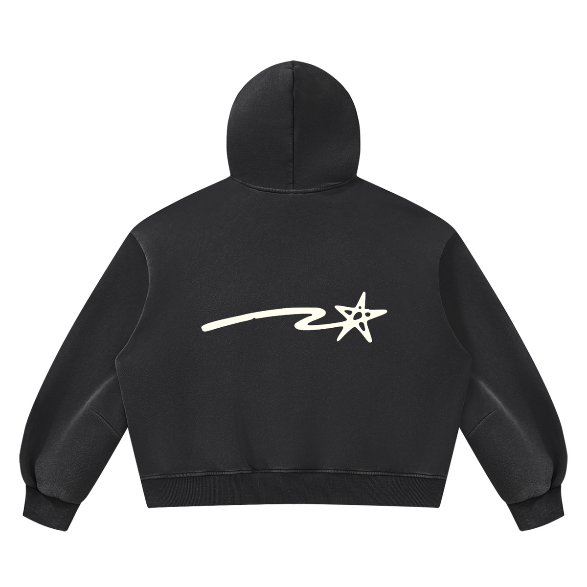 Unisex Vintage Wash Boxy Fleece Hoodie