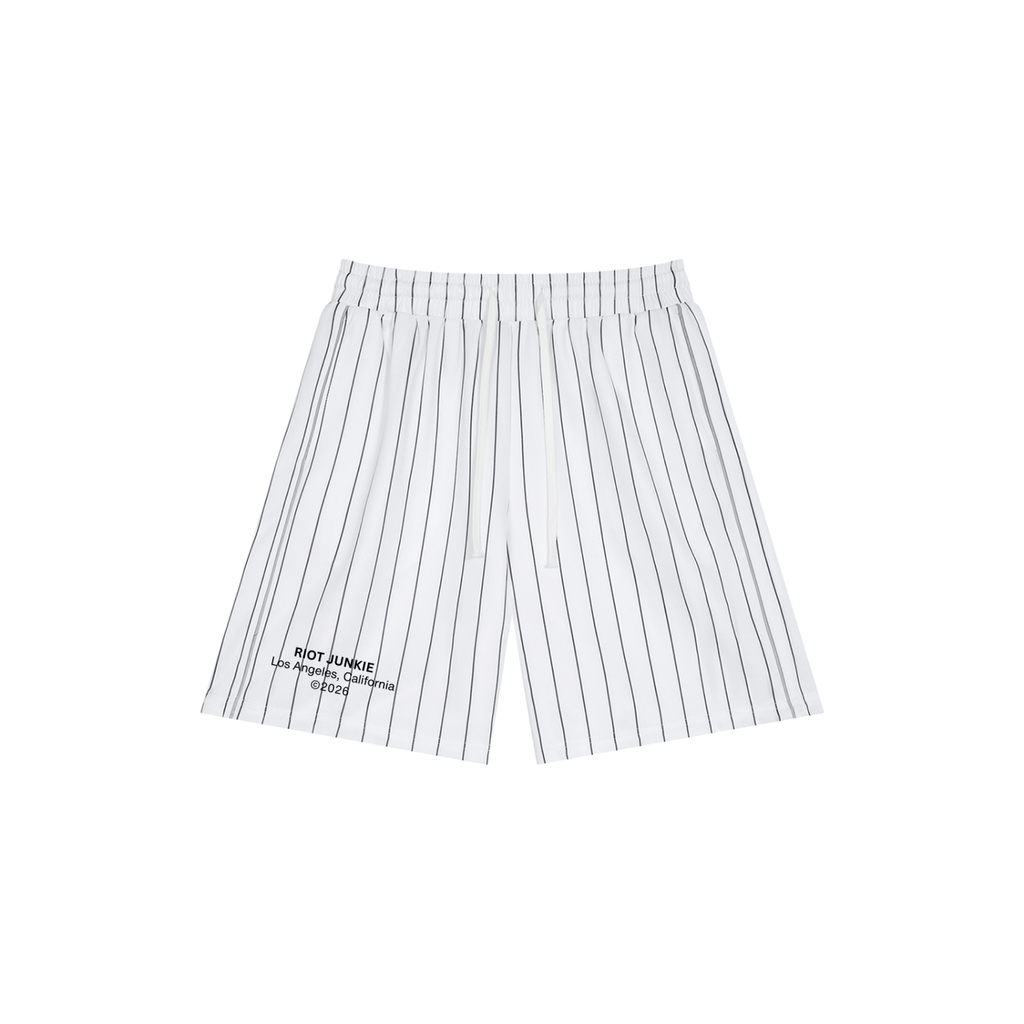 Unisex Striped Loose Fit Shorts