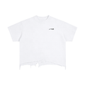 Vintage Wash Boxy Distressed Hem T-Shirt