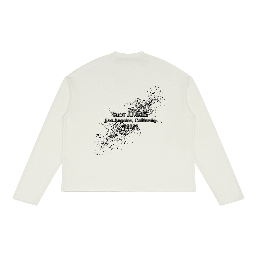 Unisex Raw Edge Long Sleeve T-Shirt