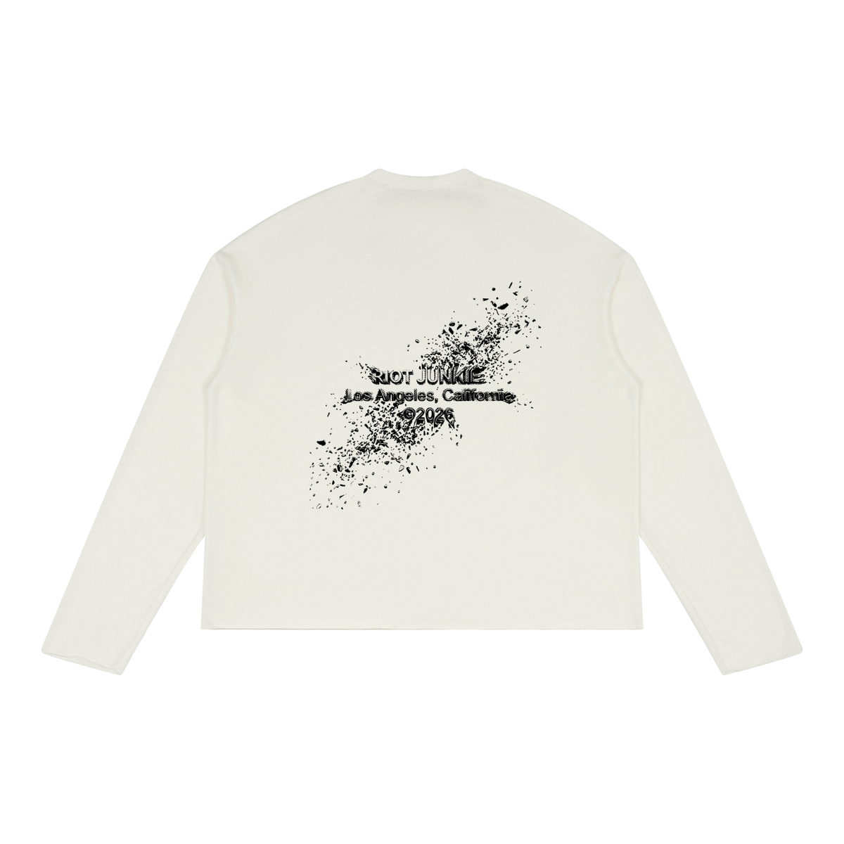 Unisex Raw Edge Long Sleeve T-Shirt